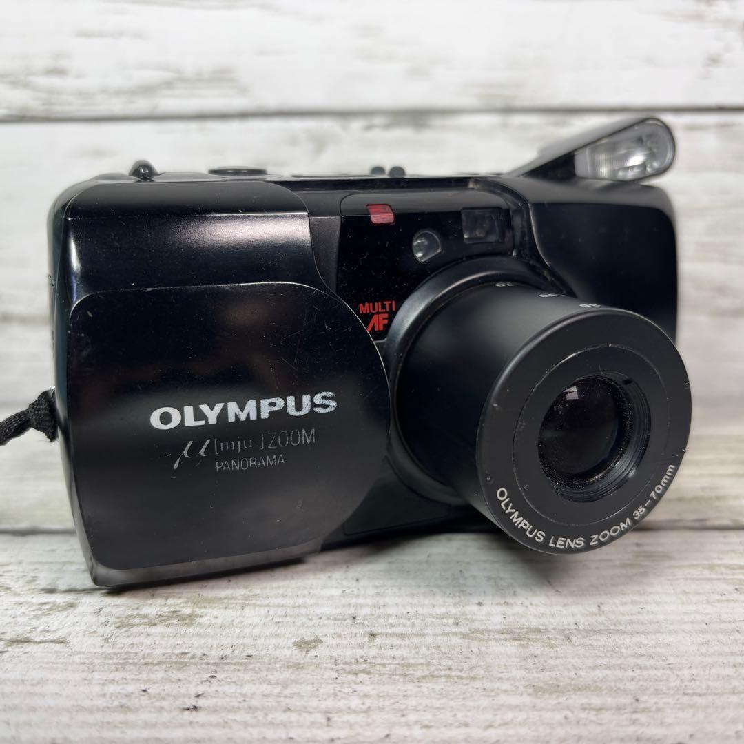 【動作良好】OLYMPUSフィルムカメラμ[mju] ZOOM PANORAMA