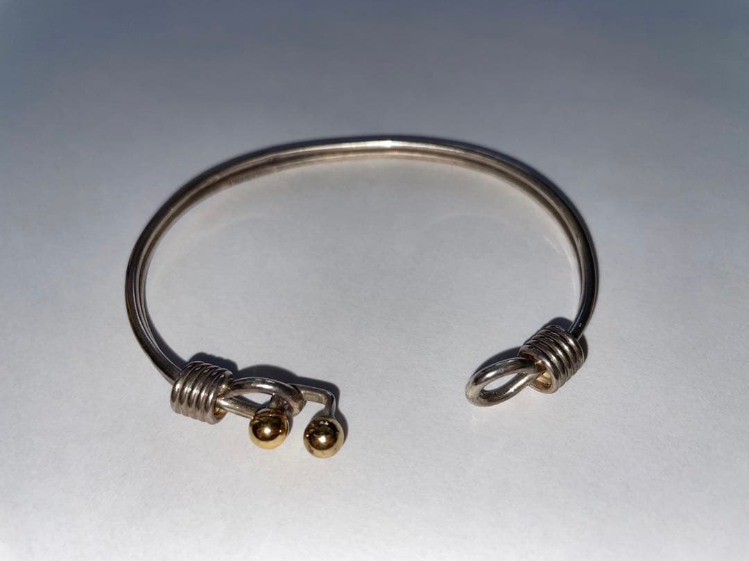 【ヴィンテージ】ティファニー　フックアンドアイ　バングル　オールドティファニー