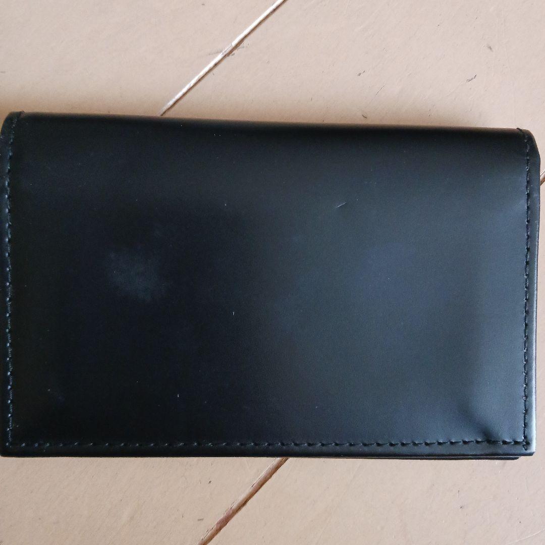 ETTINGER ブラック レザー 名刺入れ