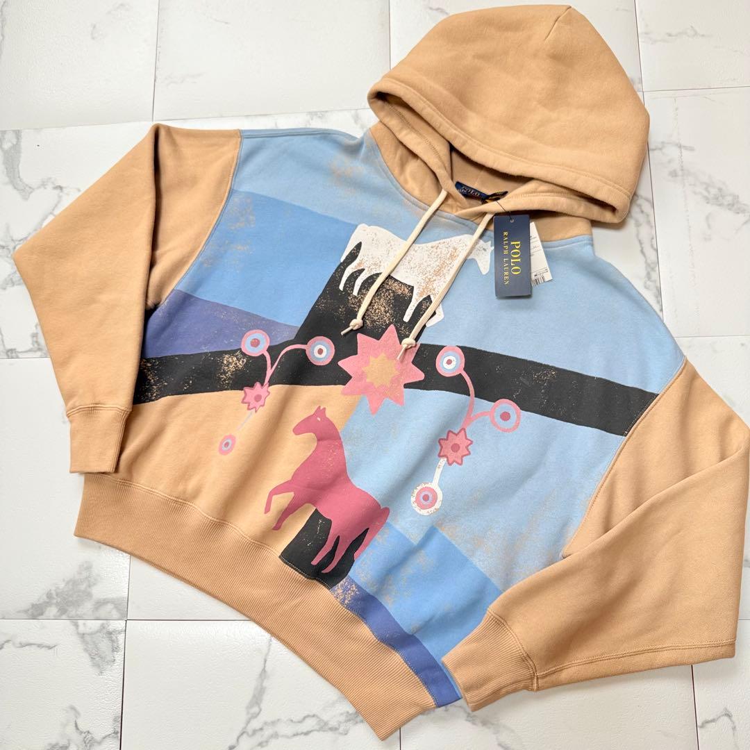 ポロ ラルフローレン ホース 馬柄 フーディー　スウェット パーカー S 未使用