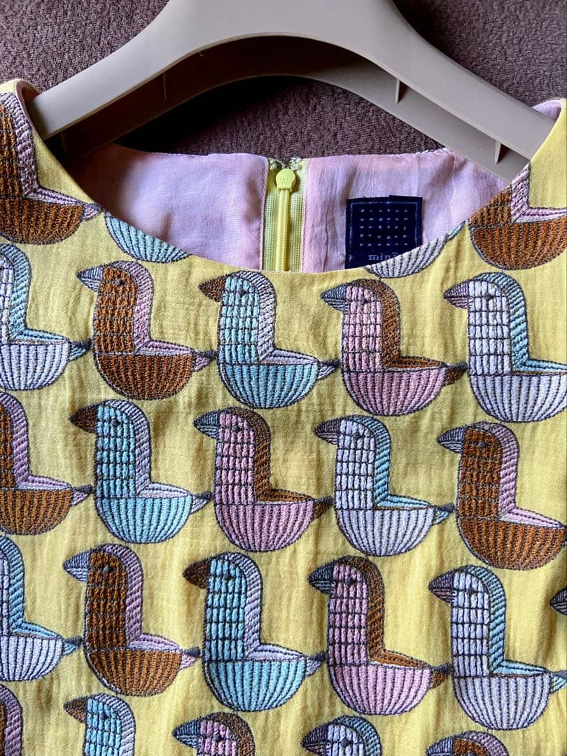 ミナペルホネン wood bird ワンピース 36