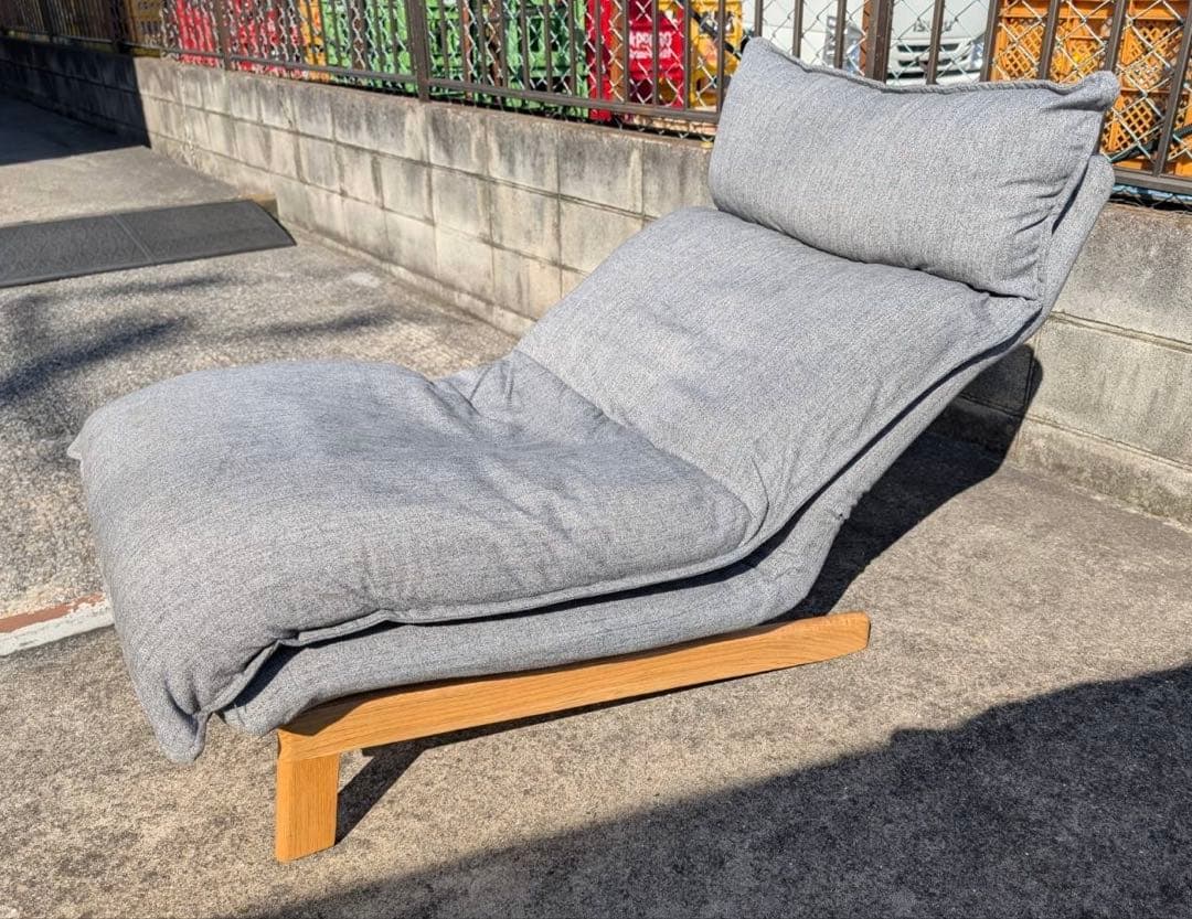 ＊東京都付近取引限定＊MUJI 無印良品　ハイバックリクライニングソファ グレー