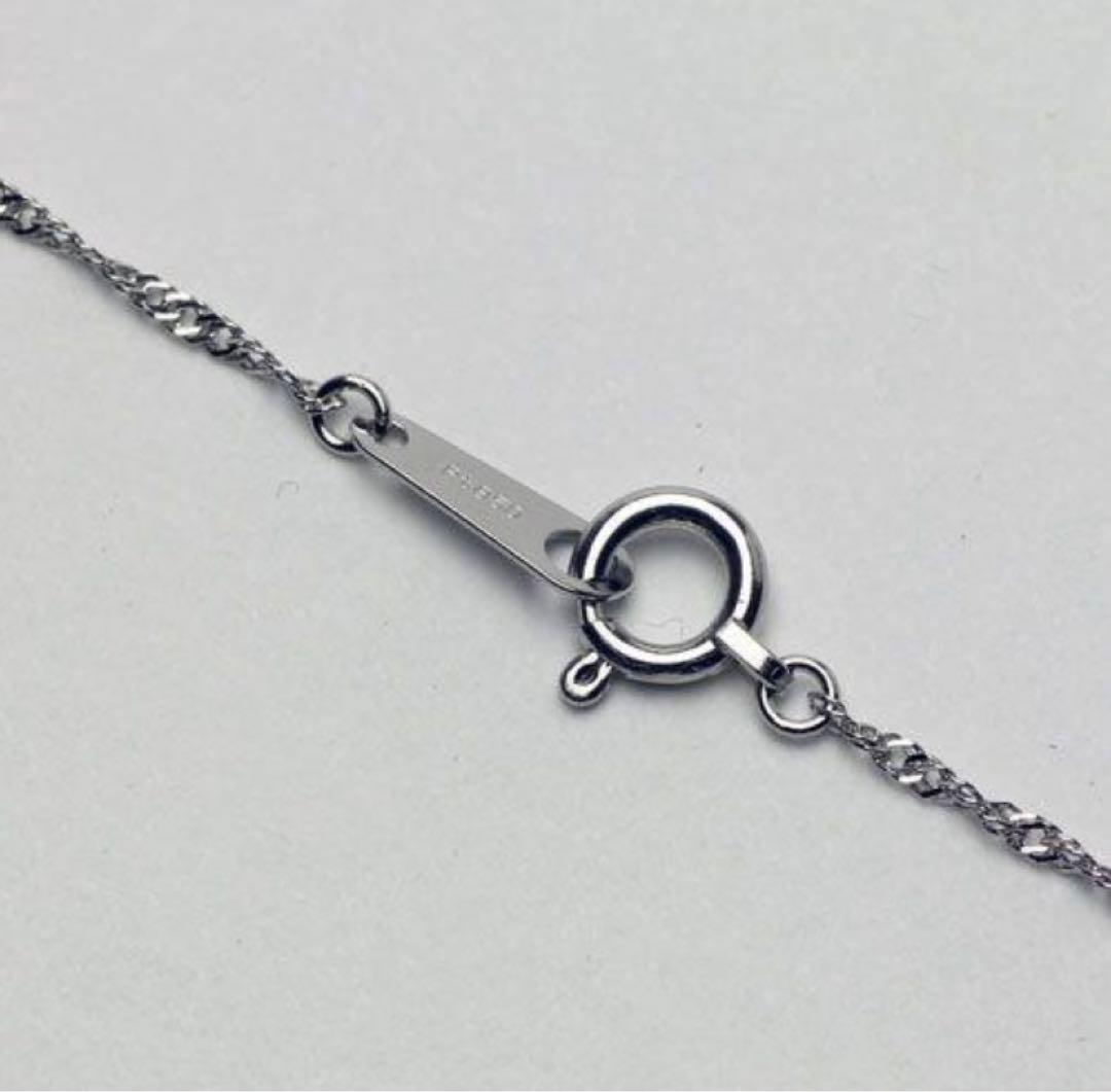 新品★ プラチナ850 ネックレス スクリューチェーン Pt850 42cm