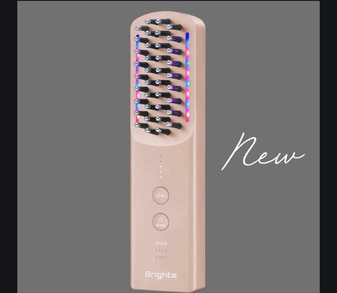 限定カラー　bright ELEKI BRUSH+ スカルプ美顔機　ピンク 新品