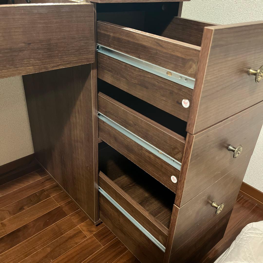 【送料込み】デスク&ドレッサー★化粧鏡★ナチュラル