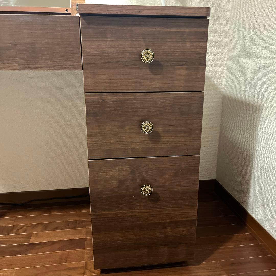 【送料込み】デスク&ドレッサー★化粧鏡★ナチュラル