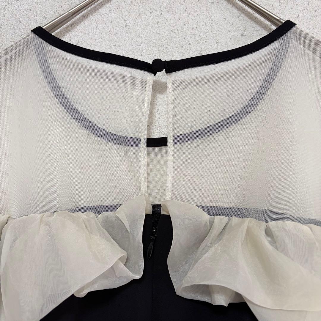 【ANDRESD】frills flare dress Lサイズ black