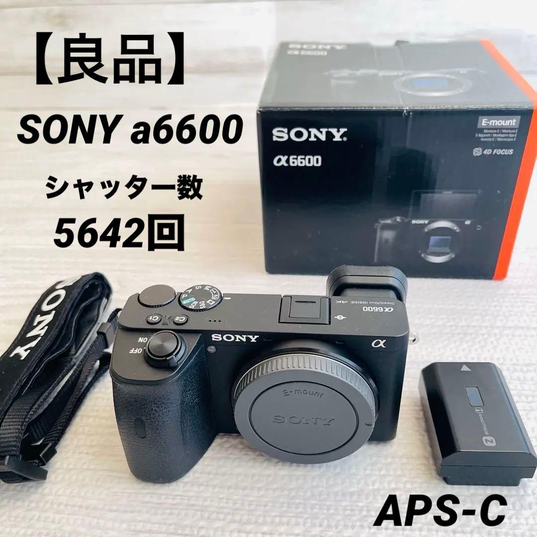 【美品・シャッター5642回】SONY α6600 ボディ ミラーレス一眼カメラ