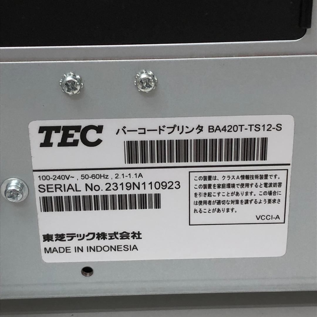 TEC　バーコード ラベル プリンタ　BA420T-TS12-S