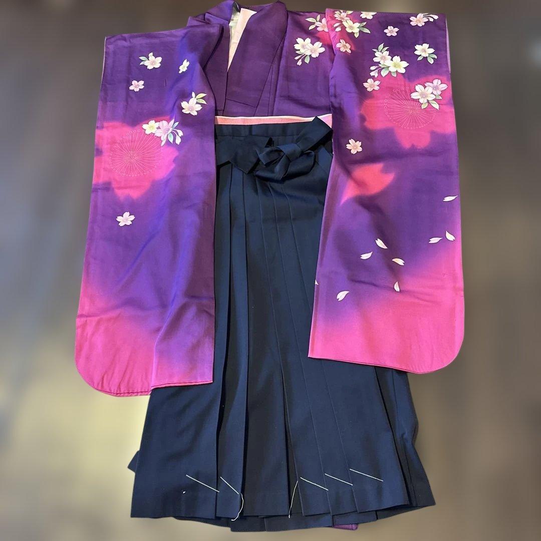 成人式　正絹振袖・襦袢・袋帯・帯揚・帯締・重衿袴・袴帯・バッグ171〜181㌢用