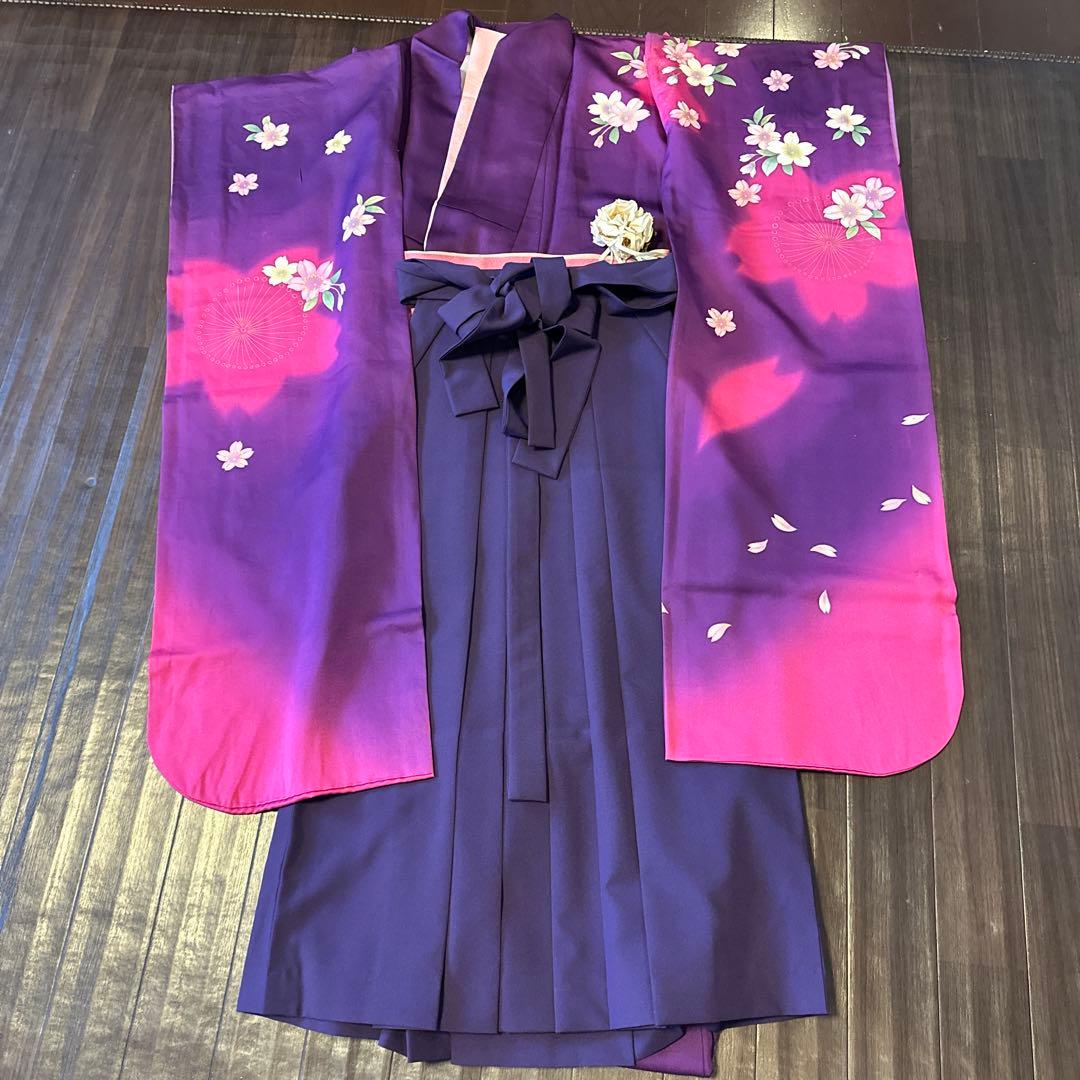 成人式　正絹振袖・襦袢・袋帯・帯揚・帯締・重衿袴・袴帯・バッグ171〜181㌢用