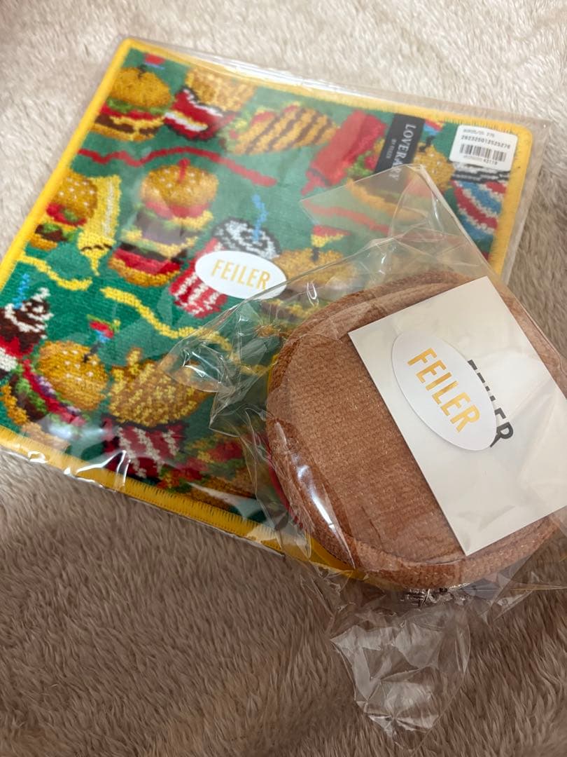 ブラリーバイフェイラー　バーガーショップ　 バーガー型ポーチ　ポーチ＆ハンカチ