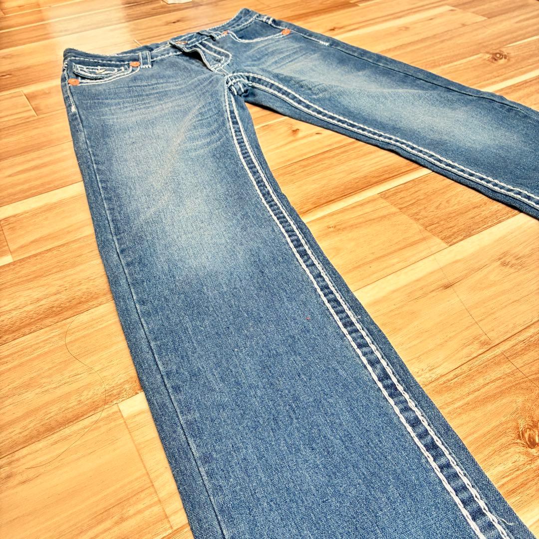 【希少】トゥルーレリジョンJOEYSUPER T 極太ステッチ デニム USA製