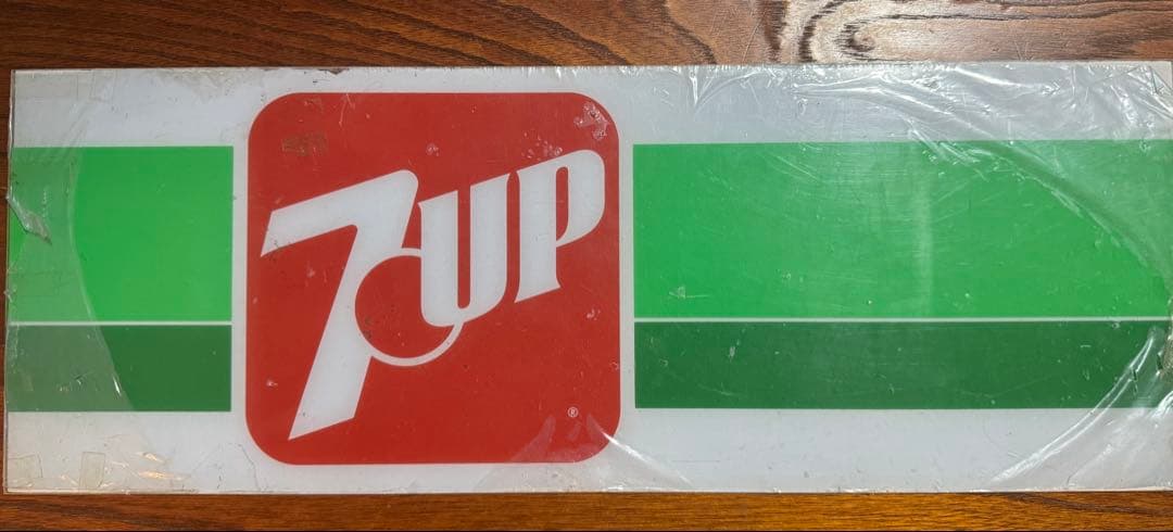 70年代7UP セブンアップ　サイン ビンテージ　看板　貴重