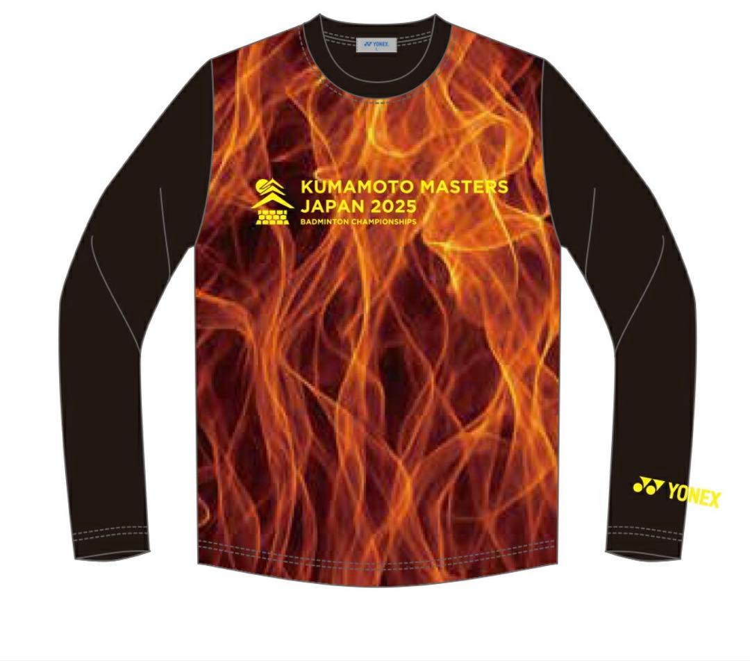 熊本マスターズ2025 バドミントン　長袖シャツ　ロングTシャツ