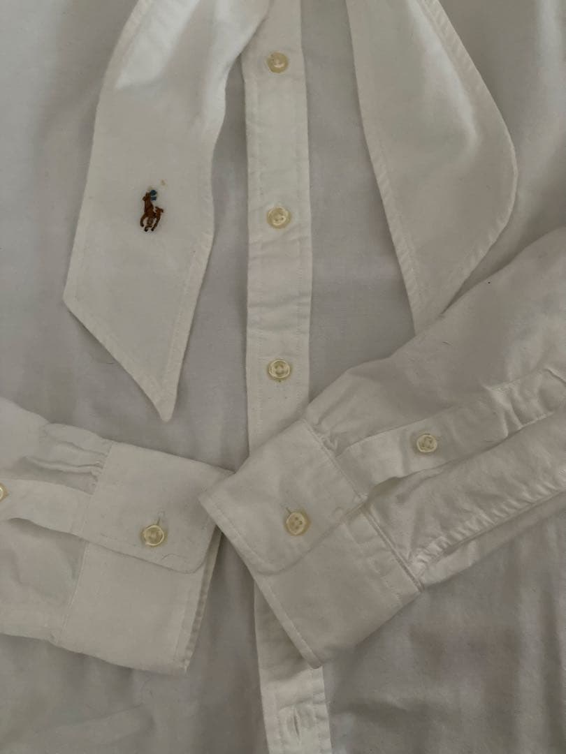 【専用】POLO RALPH LAUREN ボウタイコットンシャツ白ポニー 刺繍