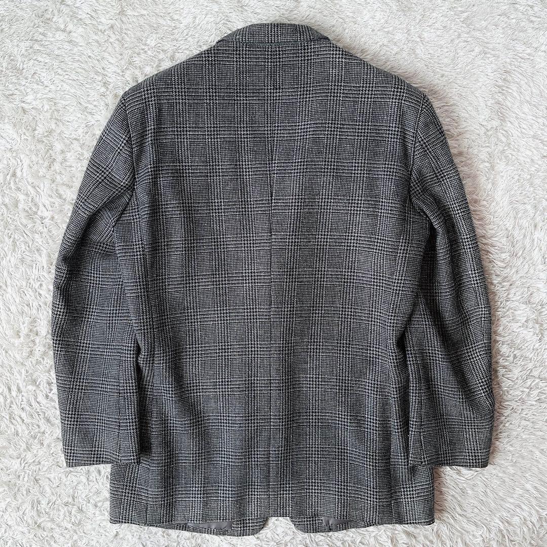 【美品】クリスチャンディオール テーラードジャケット グレンチェックウール