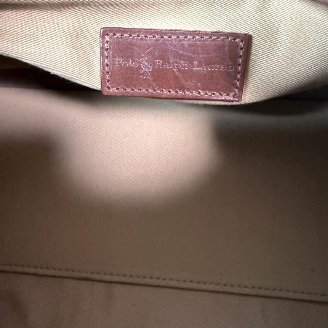 Polo Ralph Lauren ミニボストンバッグ pvc レザー