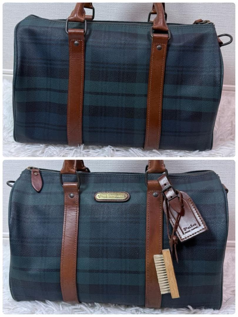 Polo Ralph Lauren ミニボストンバッグ pvc レザー