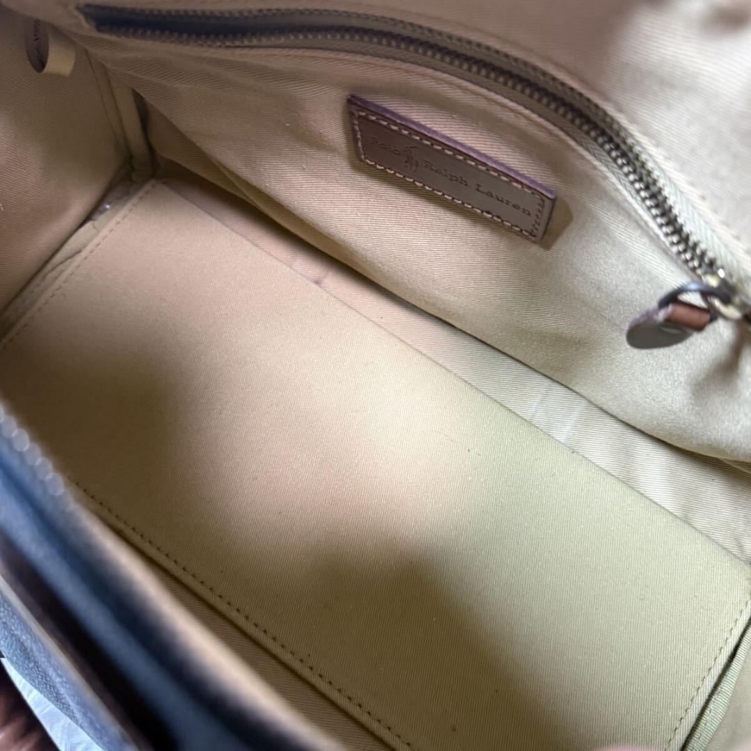 Polo Ralph Lauren ミニボストンバッグ pvc レザー