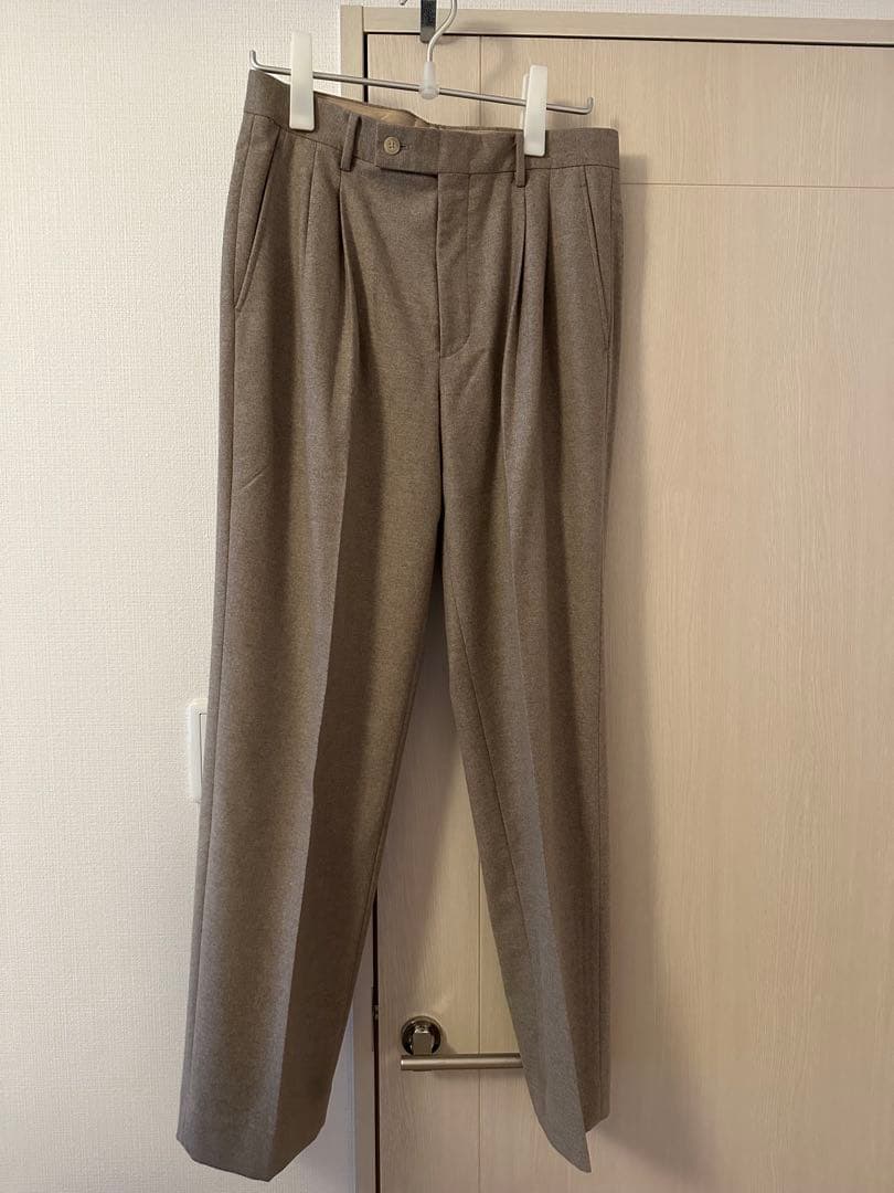 【極上フランネル】AURALEE ウールフリングフランネルスラックス