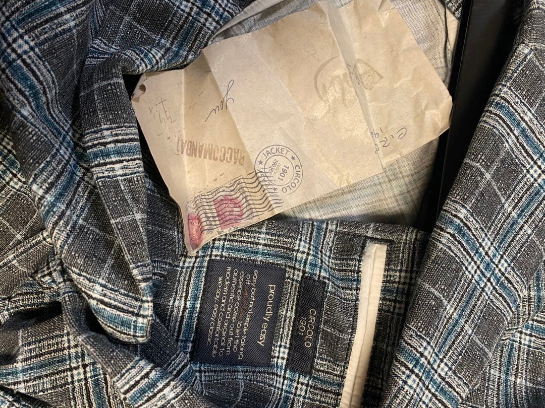 美品　チルコロ　チェックジャージジャケット　circolo テーラード