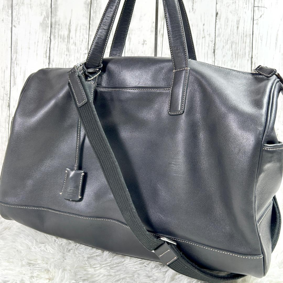 【美品】コーチ coach ボストンバッグ 2way 旅行用バッグ オールレザー