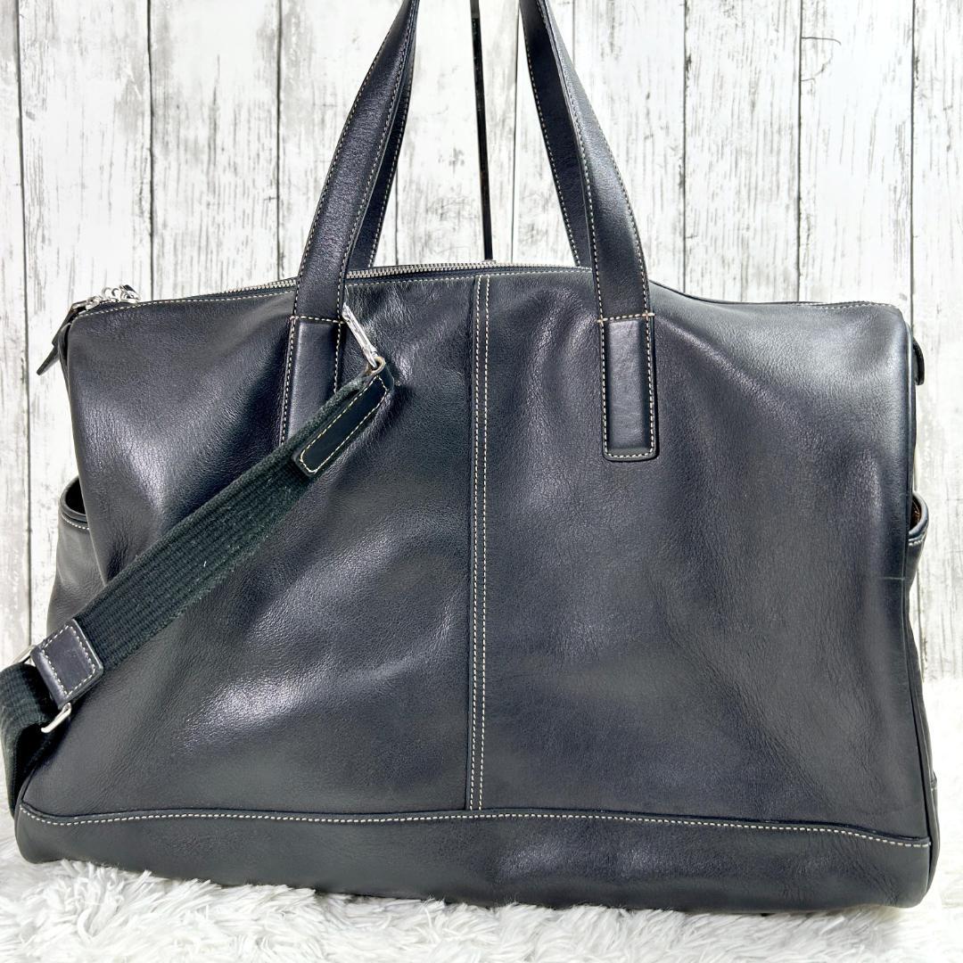 【美品】コーチ coach ボストンバッグ 2way 旅行用バッグ オールレザー