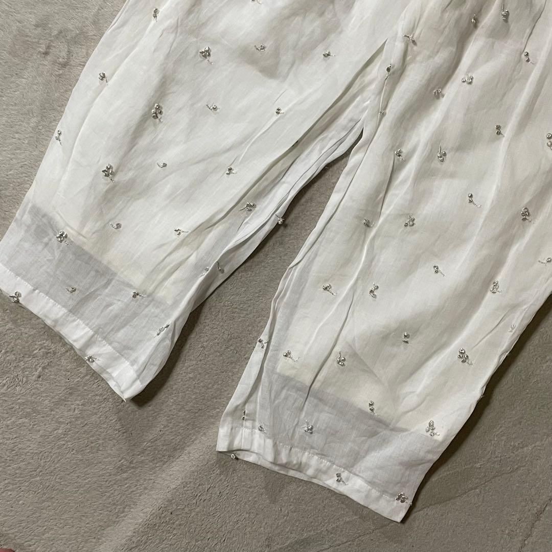 専用kijinokanosei キジノカノウセイ ラミー刺繍タックパンツさくらん