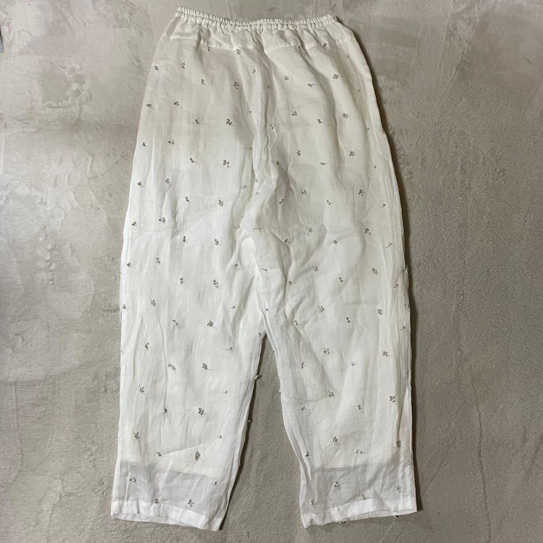 専用kijinokanosei キジノカノウセイ ラミー刺繍タックパンツさくらん