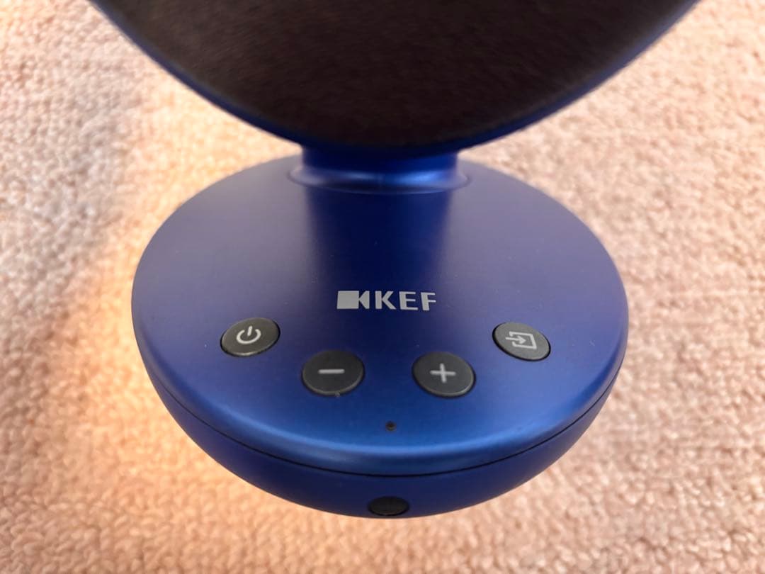 KEF ワイヤレススピーカー 青 卵型