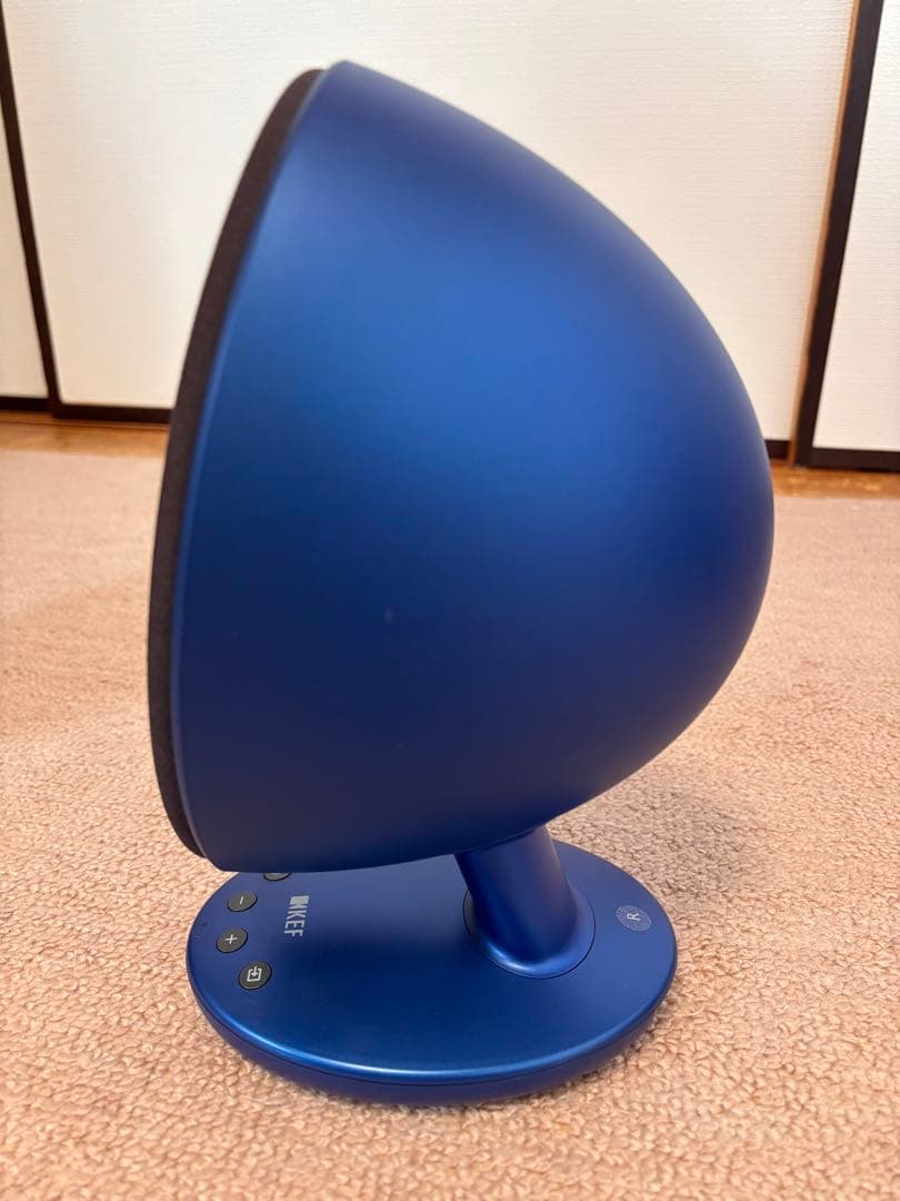KEF ワイヤレススピーカー 青 卵型