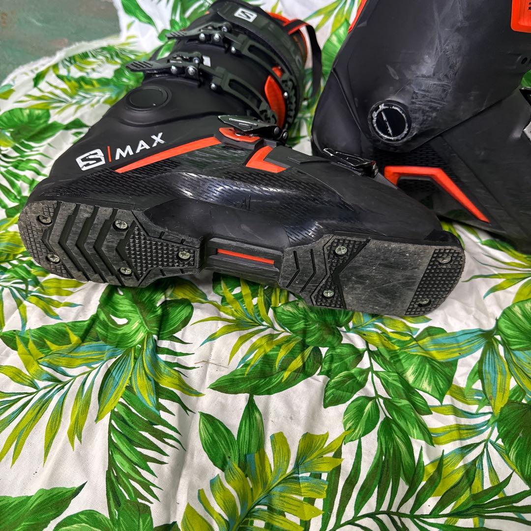 サロモン S max 26.5cm スキーブーツ flex100 黒/オレンジ