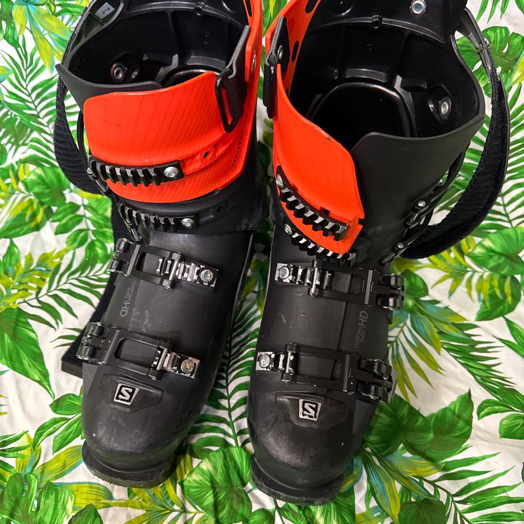 サロモン S max 26.5cm スキーブーツ flex100 黒/オレンジ