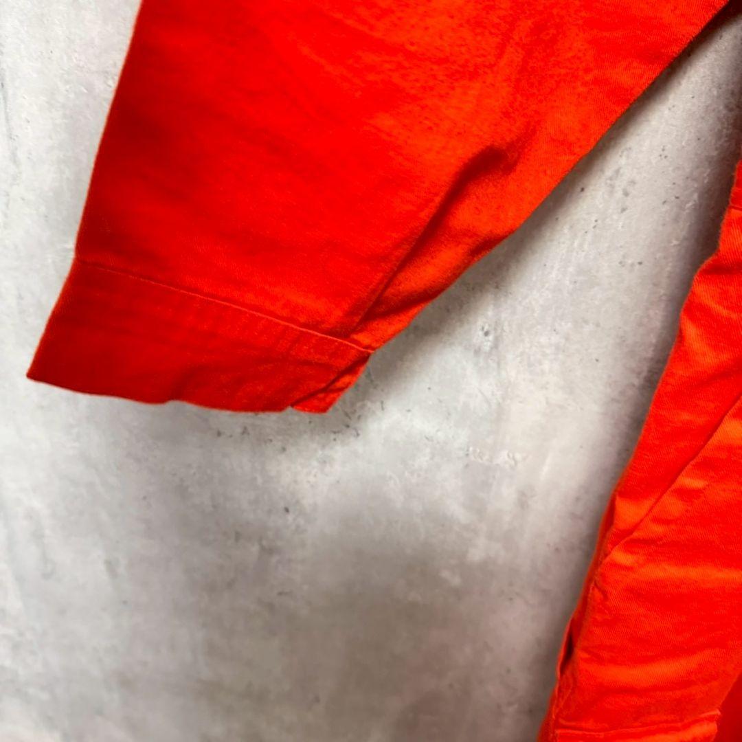 ✴️作業服　海洋掘削　つなぎ　企業ロゴ　オレンジ　希少　XXL