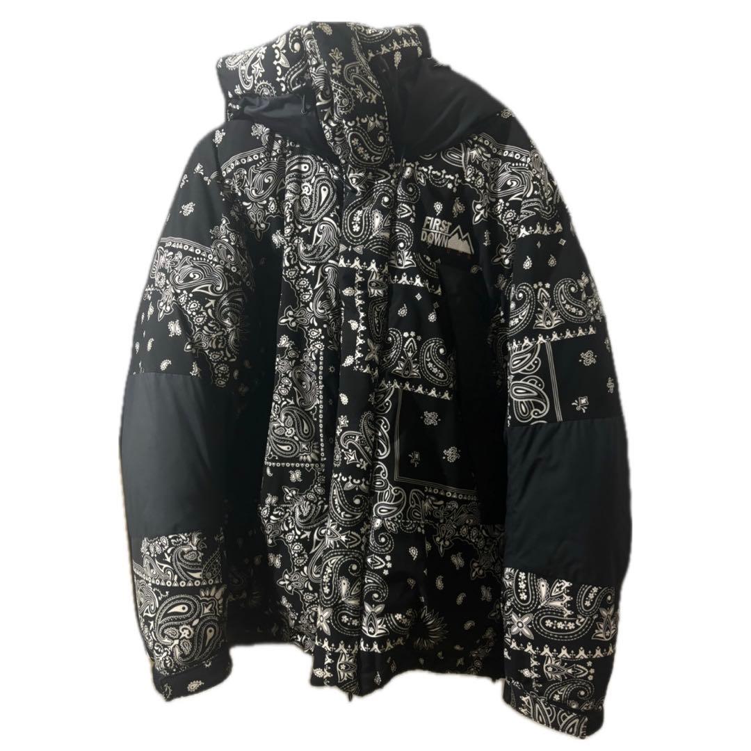 【新年特別価格】FIRST DOWN ペイズリー柄 限定 ダウンジャケット XL