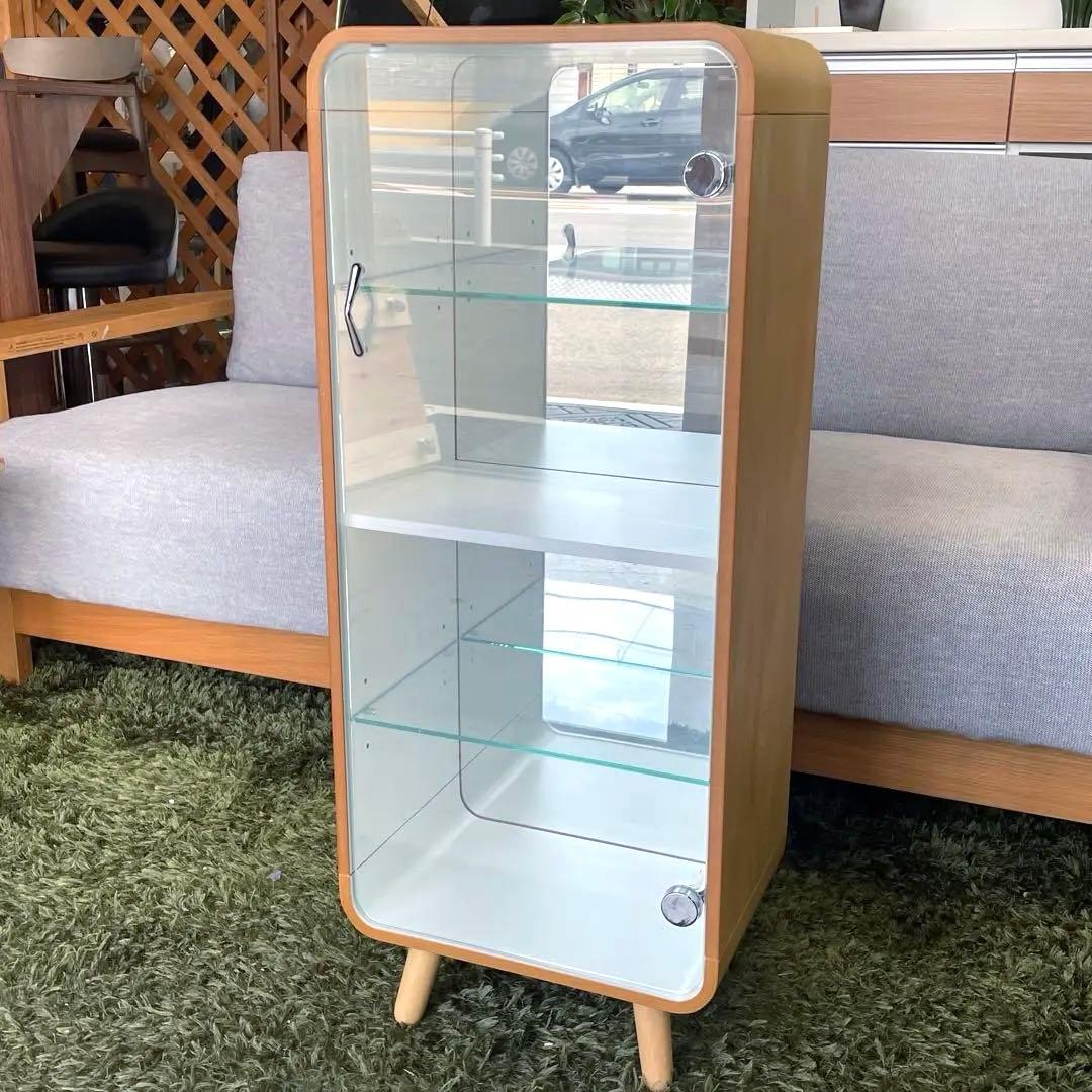 美品⭐️東谷　PT-612 ナチュラル　ガラスケース　ディスプレイケース