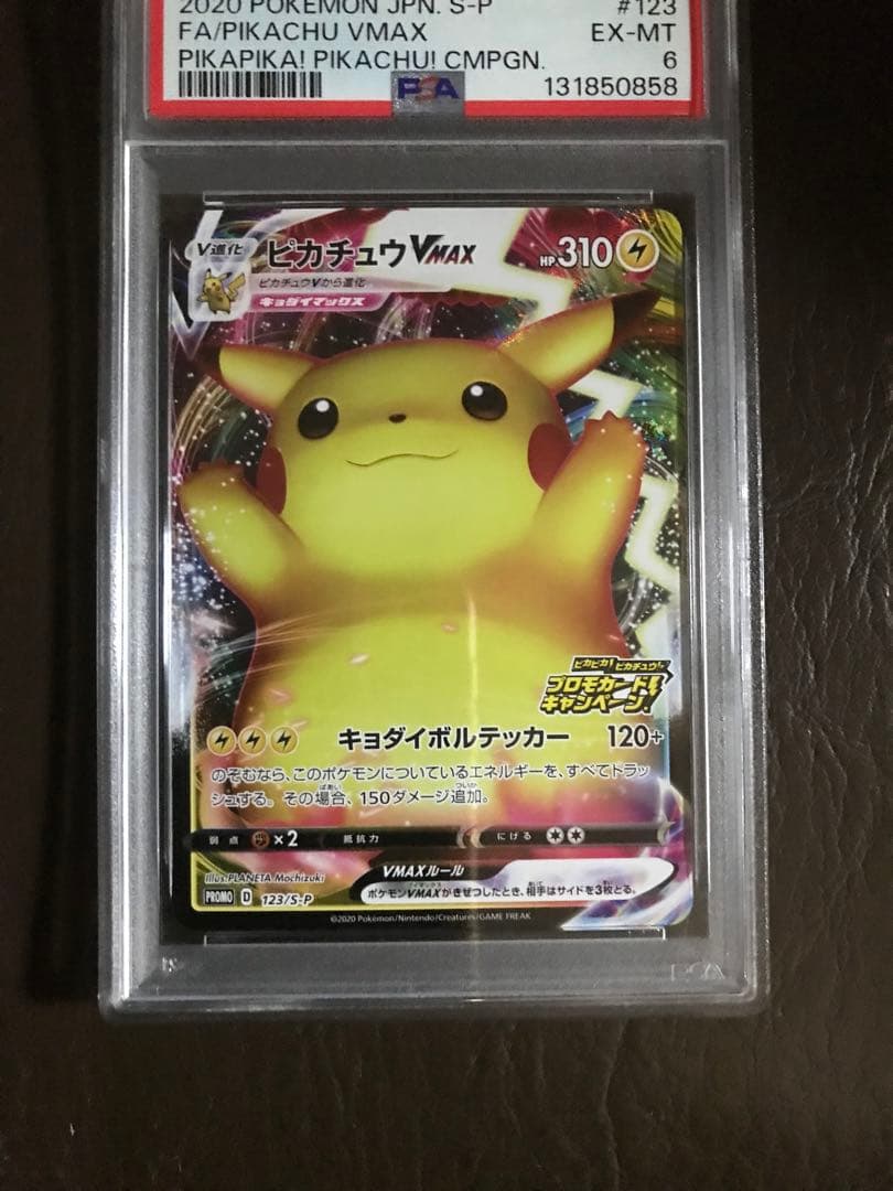 2020 ポケモンカード ピカチュウ VMAX S-P 123 PSA6