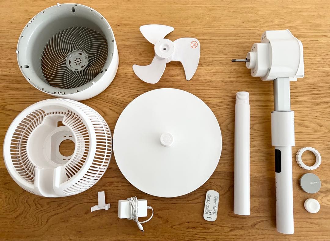 扇風機＋空気清浄 機能搭載 3Dサーキュレーター ホワイト