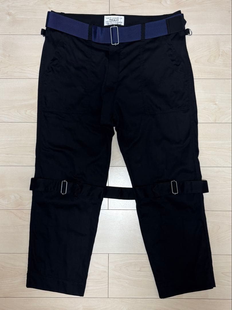PEEL&LIFT 黒 L bondage trousers modern