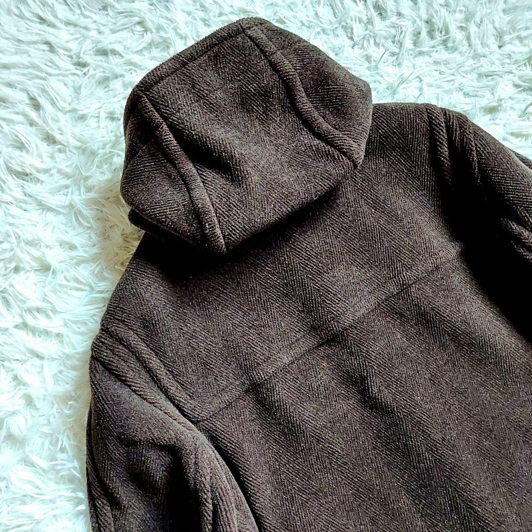 [美品]エーボンハウス　バロムブローサ　ダッフルコート　ヘリンボーン　ブラウン