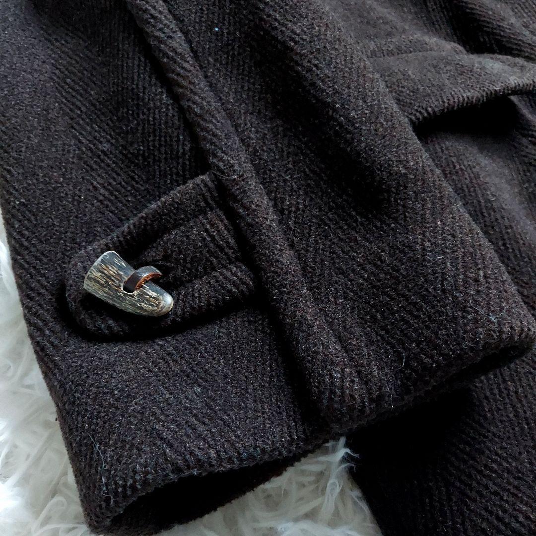 [美品]エーボンハウス　バロムブローサ　ダッフルコート　ヘリンボーン　ブラウン