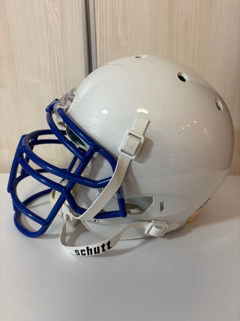 Schutt アメリカンフットボールヘルメット ホワイト/ブルー
