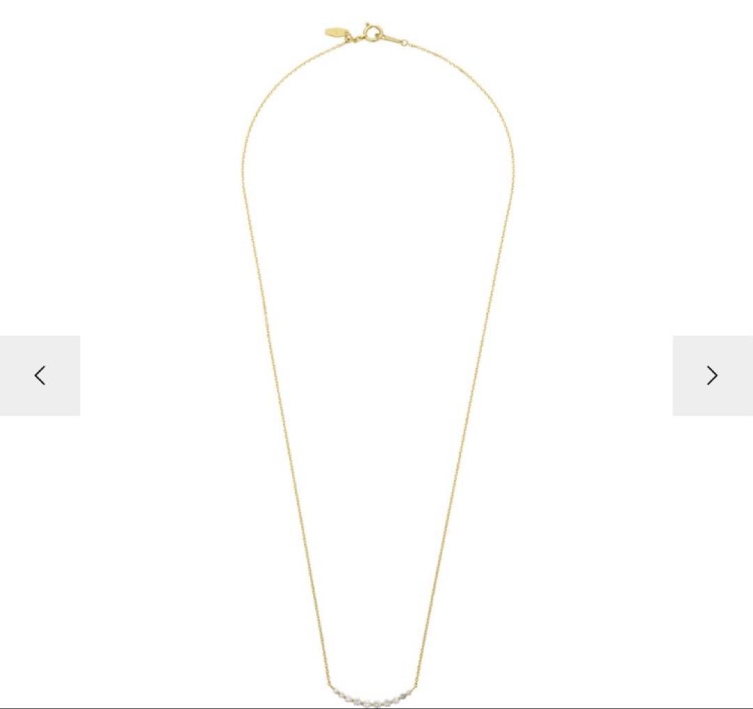 Vendome Aoyama K18ゴールド　ダイヤモンドリュールネックレス