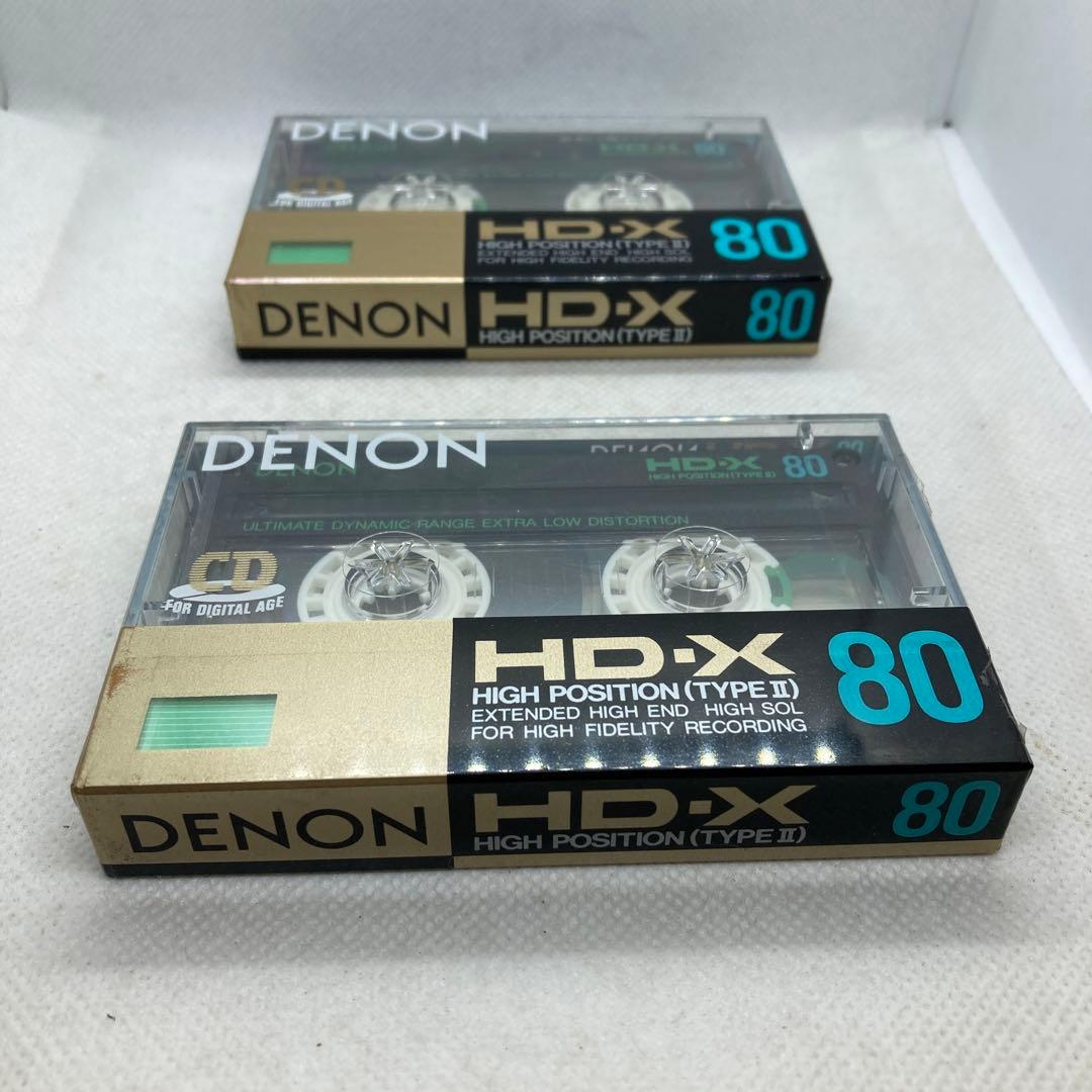 未使用 DENON HD-X 80 ハイポジ タイプⅡ カセットテープ 2個