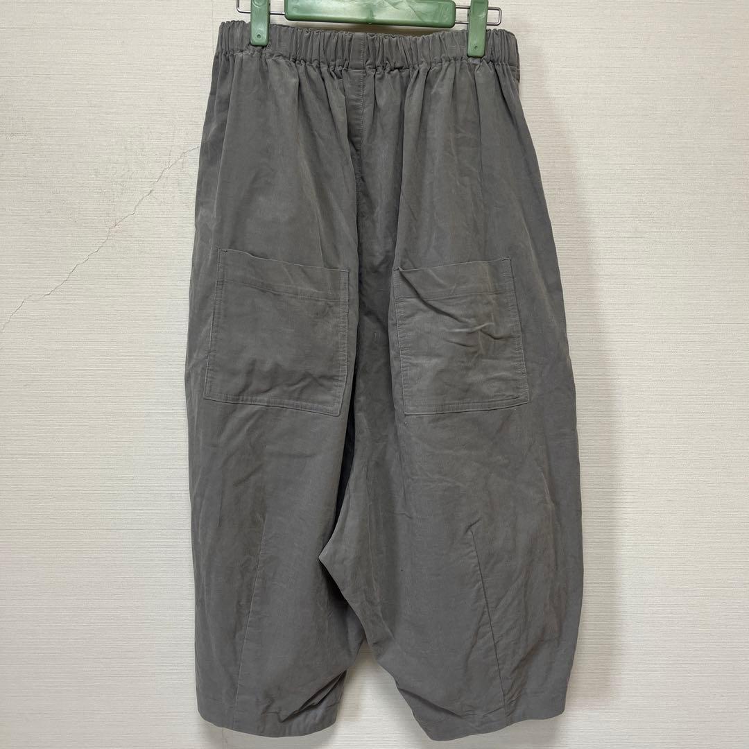 Huis遠州織物みじんコールサルエルバルーンパンツコーデュロイhuis