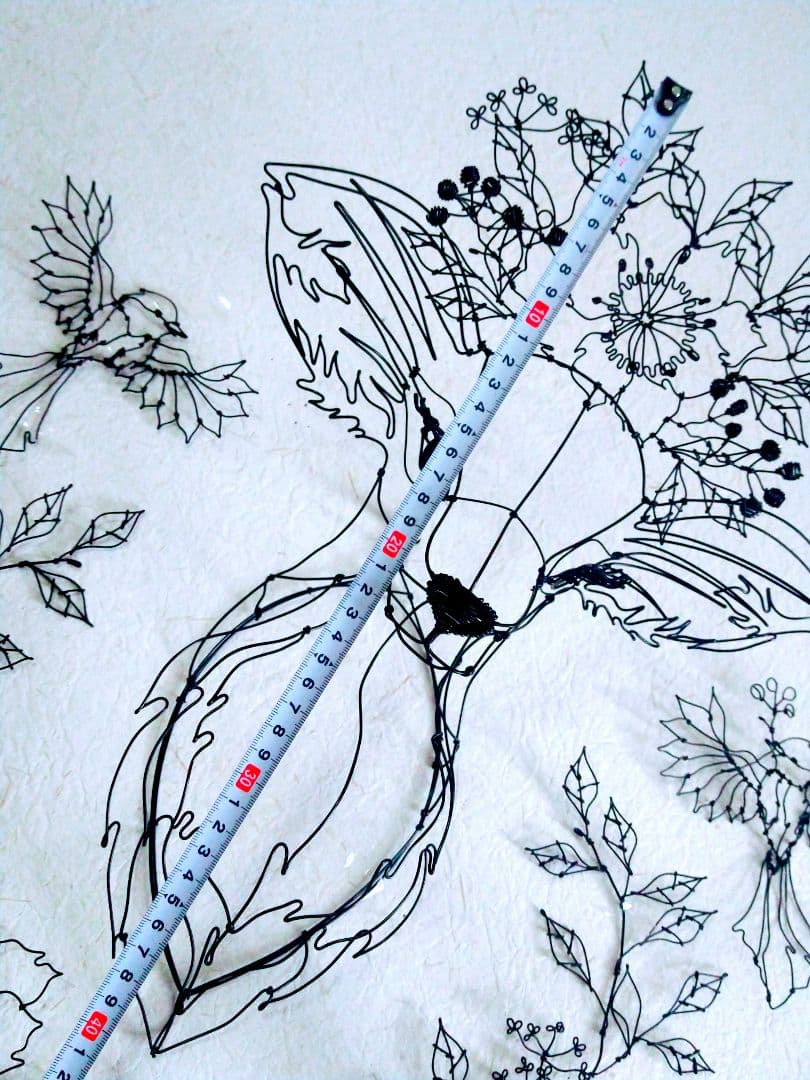 雌鹿　ワイヤークラフト　アート