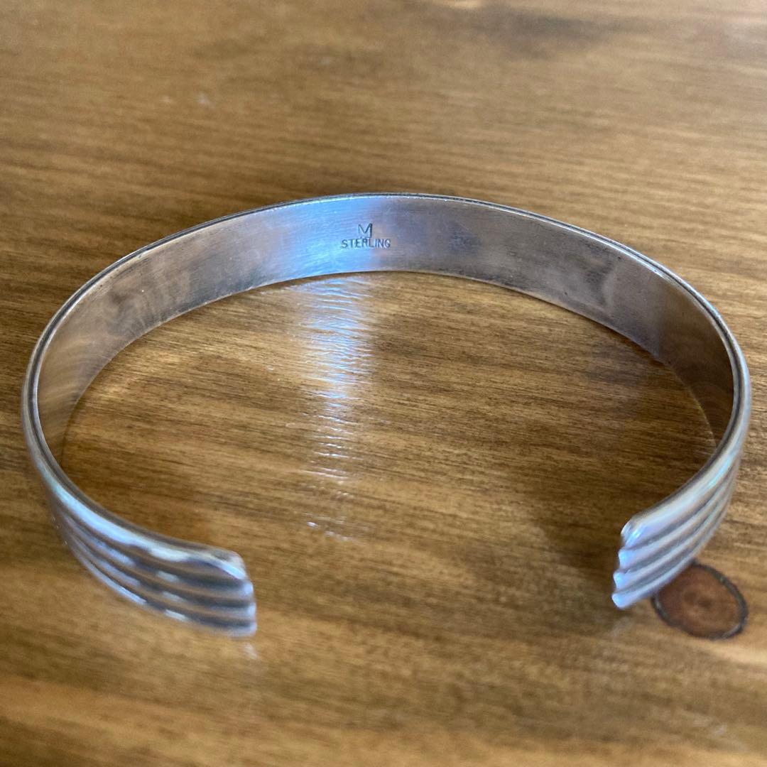 インディアンジュエリー オパール バングル シルバー