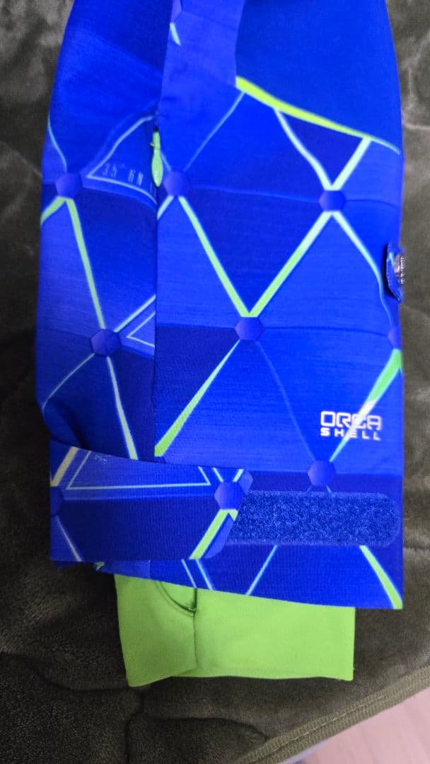 phenix 高機能スキーウェア 青/緑 幾何学模様