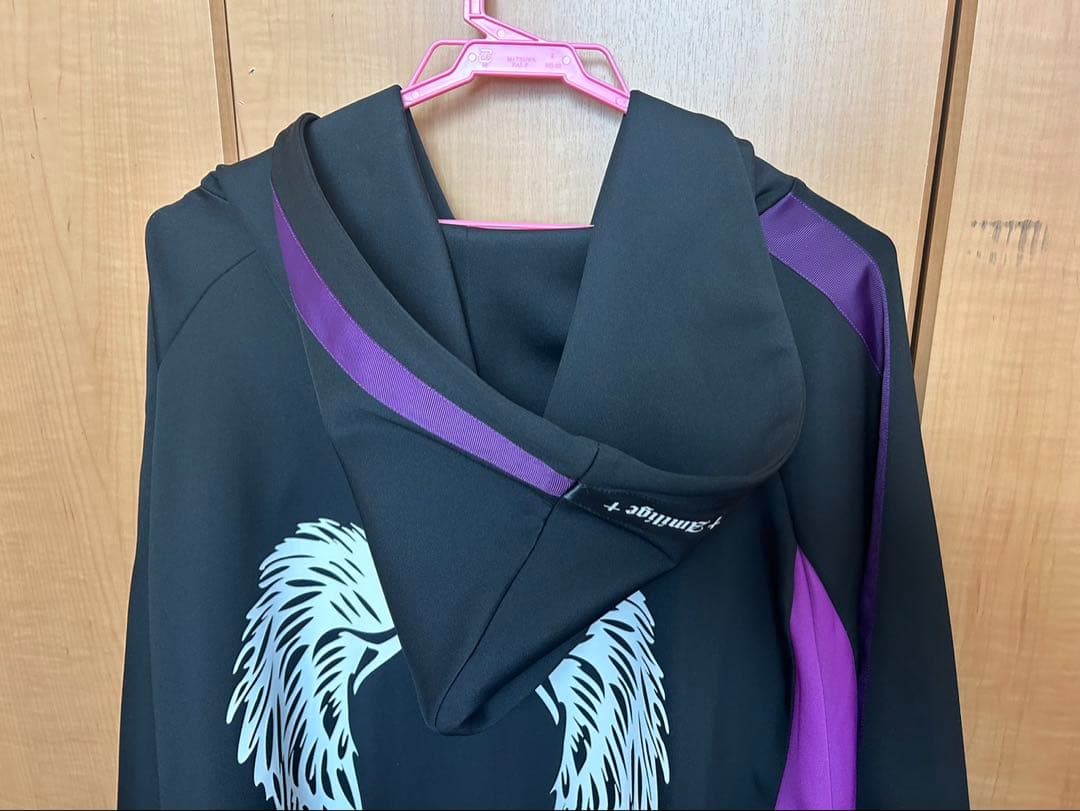 Amilige アミリージュ ドルマンスリーブジャージZIPパーカー